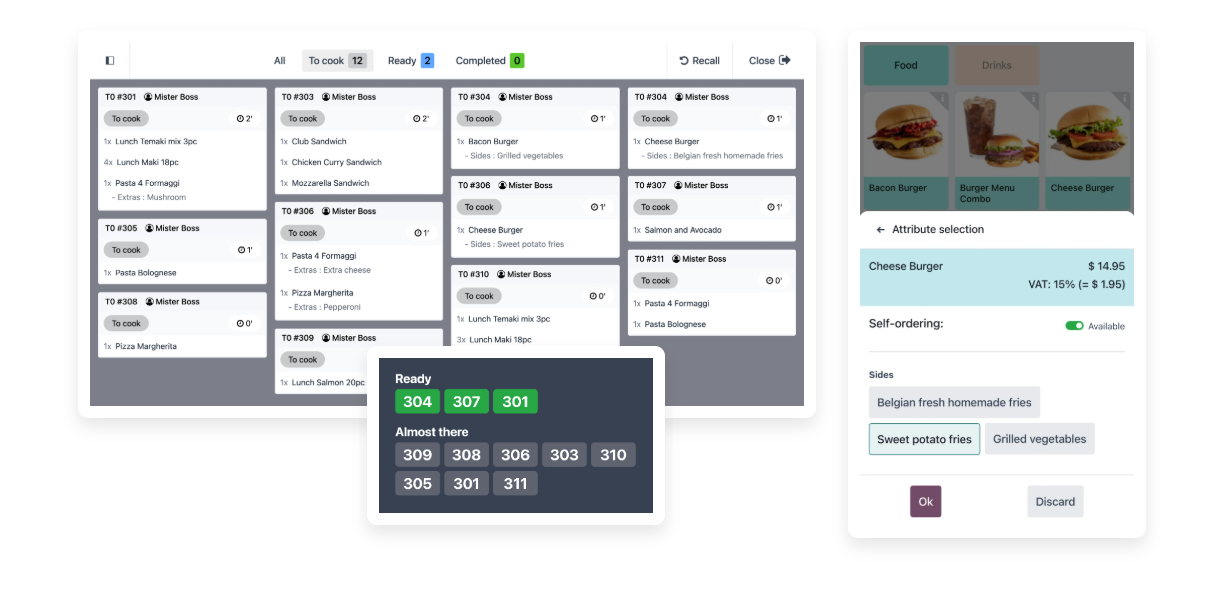 Odoo Catering UI